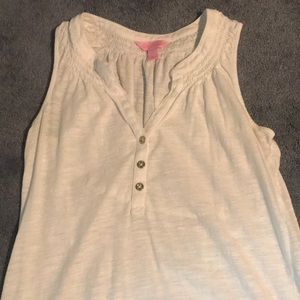 White Lilly Pulitzer Tank Top BEST OFFER!!!!